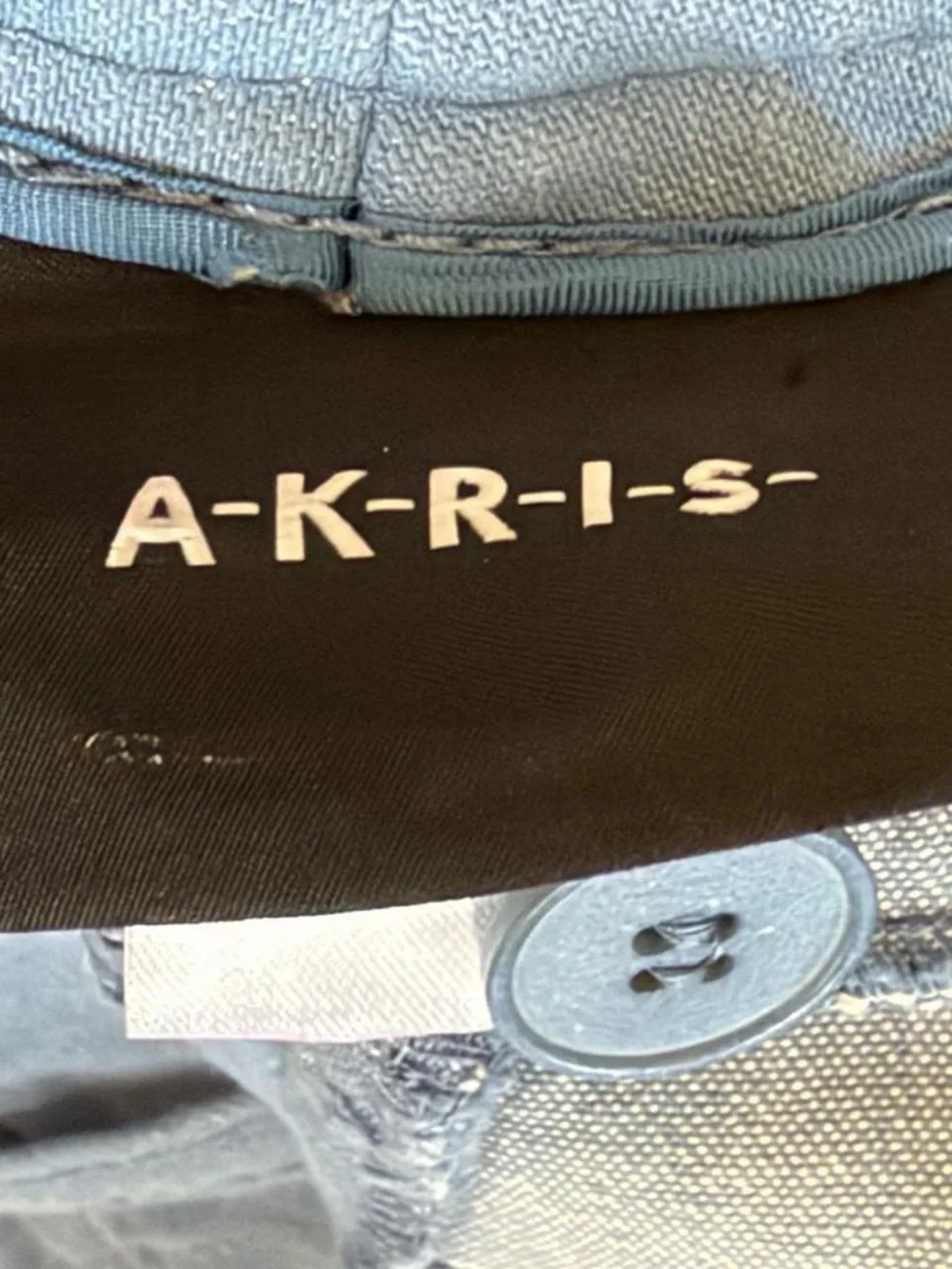 Akris Light Blue Straight-Leg Tailored Jeans